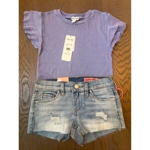 Splendid PurpleTee size 8 & BLANKNYC Mini Astor Denim size 7
